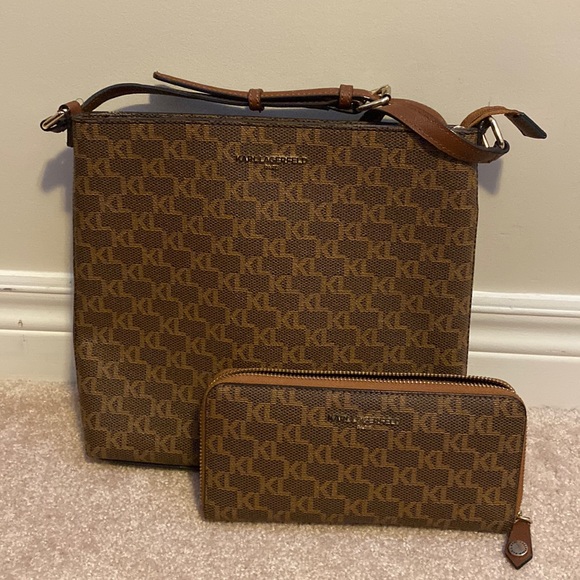 Karl Lagerfeld Crossbody and wallet. - Picture 1 of 8